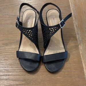 Stylish Black Cutout Sandals
